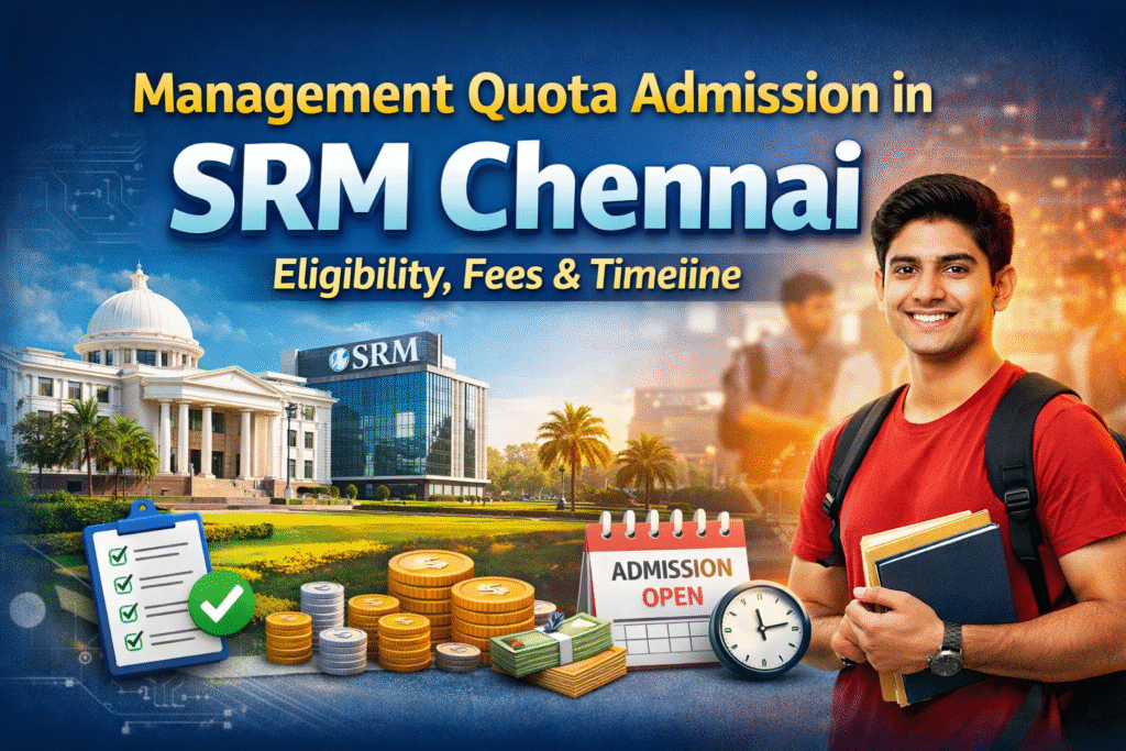 management quota admission in srm chennai