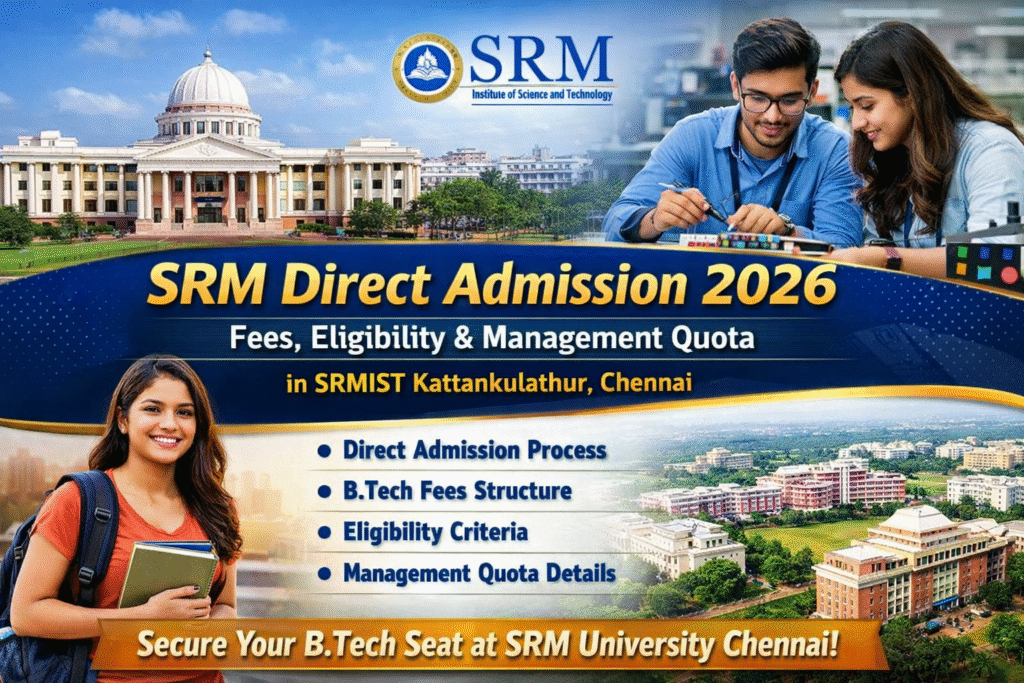 srm direct admission 2026