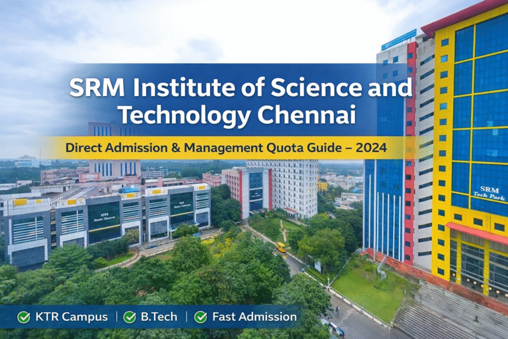 SRM Institute of Science and Technology Chennai (KTR Campus) – Direct Admission & Management Quota Guide srm institute of science and technology